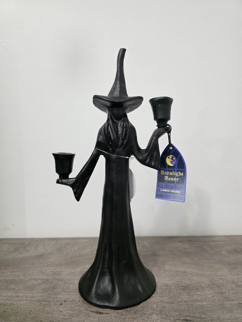 Moonlight Manor Halloween Witch Candle Holder Holiday Decor 13.5in Halloween